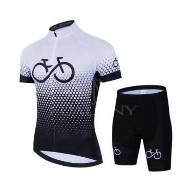 Imagem de Conjunto De Camiseta De Ciclismo Masculina Para O Verão, Roupas De Tre