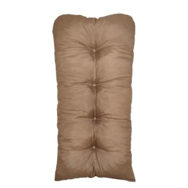 Imagem de Almofada 95x45cm para Bancos, Cadeiras e Sofás - Apoio Lumbar Ergonômico, Suave e Durável, Versátil para Casa, Office e Outros Móveis (ip61 NUDE)