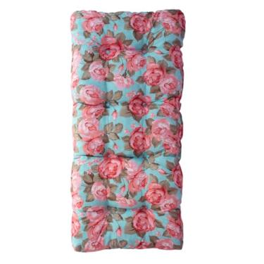 Imagem de Almofada de Luxo 120x60cm - Tamanho Grande para Cadeira, Pallet, Poltrona, Sofá e Namoradeira, Confortável para Descanso Premium, Durável e Decorativa (Azul Bebê)