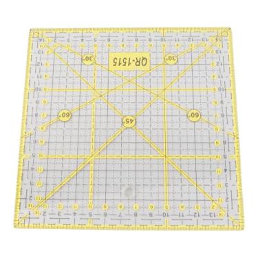 Imagem de Generic Réguas de Costura Acrílicas, Ferramenta de Acolchoamento, Régua Quadrada, Régua de Corte, Durável, Escala Clara, Leve, Ferramenta Fina para Estúdio de Costura