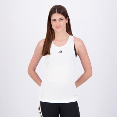 Imagem de Regata Adidas All Gym Treino Basic Feminina Branca, G