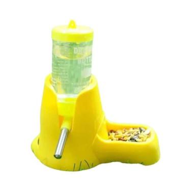 Imagem de Bebedouro Automático Para Hamster Com Comedouro Para Porquinho-da-Índi