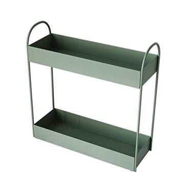 Imagem de Organizador de bancada de banheiro de 2 andares, suporte de bancada, suporte de temperos de cozinha, suporte de cosméticos, organizador sob a pia para banheiro, cozinha, sala de estar, penteadeira