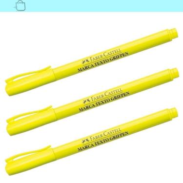 Imagem de Kit Grifpen Amarelo Faber Castell com 3 Canetas