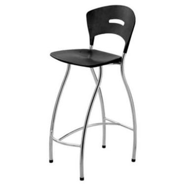 Imagem de Banqueta Alta Linha Banqueta para Escritório Candy Preto