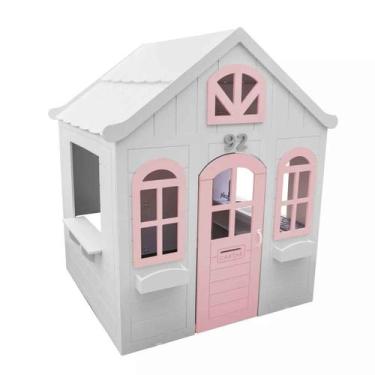 Imagem de Casinha De Madeira Infantil Encanto - Eita Casa Perfeita, Rosa bebê