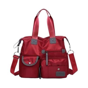 Imagem de Nova moda feminina impermeável oxford sacola casual náilon ombro grand