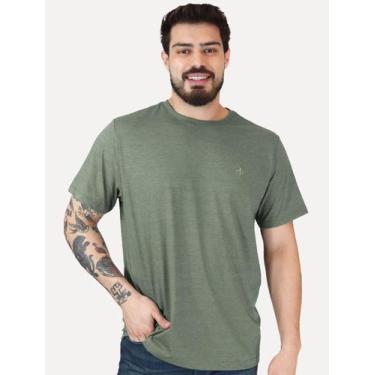 Imagem de Camiseta Dudalina Masculina Regular Mono Icon Verde Médio Tamanho:L/G,