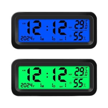 Imagem de Termômetro De Painel De Carro Com Display LED, Alimentado Por USB Sola