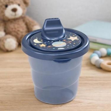 Imagem de Copo Com Alça e Tampa Removivel Caneca Infantil de Treinamento Antivaz