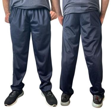 Imagem de Kit 2 Calça Helanca Masculina Jogger Moda Academia Treino Flanelado - 