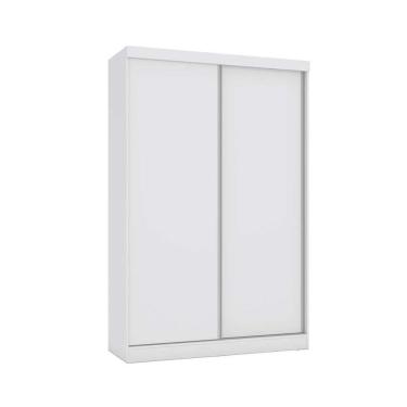 Imagem de Guarda Roupa Solteiro 2 Portas De Correr E 2 Gavetas N571 Branco - Kappesberg