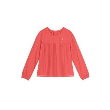 Imagem de Blusa infantil menina texturizada Brandili Vermelho-Feminino