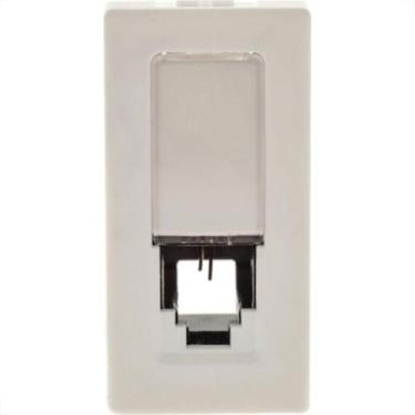 Imagem de Modulo Pial Plus+ Branco 1 Tomada Rj11 2 Fios 615011Bc, Branco