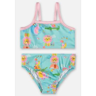 Imagem de Biquíni Infantil em Malha FPS+50 com Forro Up Baby, Azul, 4