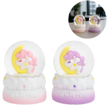 Imagem de 2 Enfeites Decoração Luz LED Infantil Unicornio Luminoso - Your House 