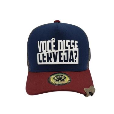 Imagem de Bone Trucker Marinho E Vinho Abridor Na Aba Rhs-294 Rhino Size-Masculino