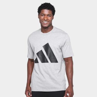 Imagem de Camiseta Adidas Big Logo Masculina, Cinza, Preto, P