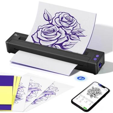 Imagem de Máquina De Transferência De Tatuagens Sem Fio Bluetooth Com Conexão Rá