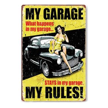 Imagem de Decoração de parede, pintura em ferro, metal, estanho, pôster 20x30cm 