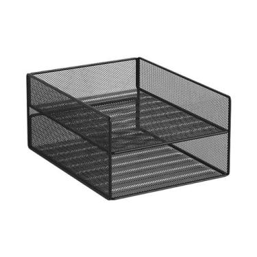 Imagem de Organizador De Mesa Em Malha De 3 Camadas Com Suporte Para Arquivos E 