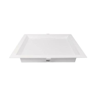 Imagem de Painel De Led Nordecor Quadrado Kais De Embutir Recuado 24w Bivolt Branco 4000k Luz Neutra 4195