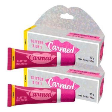 Imagem de Carmed Glitter 3 Em 1 Hidratante Labial kit c/2 - Cimed