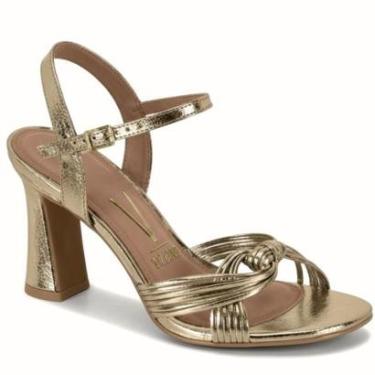 Imagem de Sandália Feminina Salto Alto Bloco Pep Toe Vizzano-Feminino