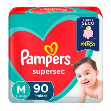 Imagem de Fraldas Pampers Supersec (Jumbo) Tam. M - 90 fraldas - OFERTA