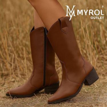 Imagem de Bota Feminina Western Country Texana Lisa Rodeio Marrom