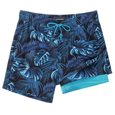 Imagem de Calções de banho SURF CUZ, forro de compressão, bolsos com zíper, 13 c