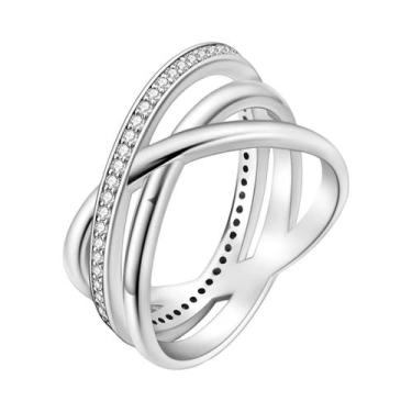 Imagem de Anel De Prata 925 Com Zircônia Para Mulheres, Design Original, Joia De