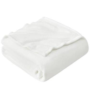 Imagem de Manta Hansleep de Franela Súper Suave para Cama Queen Blanca