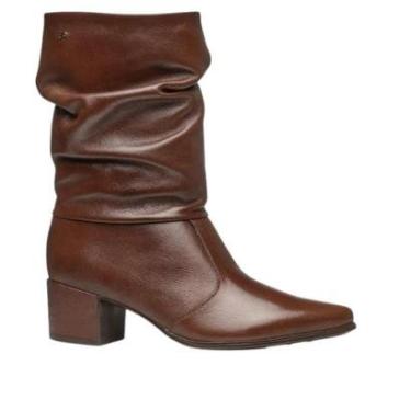 Imagem de BOTA PEGADA FEMININA EM COURO CASUAL 280901-01 MARROM-Feminino