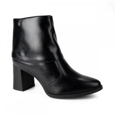 Imagem de Bota Dakota D2381 Salto Bloco Cano Curto Feminino, Preto, 36