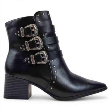 Imagem de Bota ramarim salto medio ref:2559133 feminino, 37, Preto
