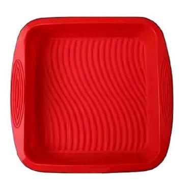 Imagem de Forma Quadrada de Silicone Para Air Fryer Bolo Pão 26,5x25cm - Wari