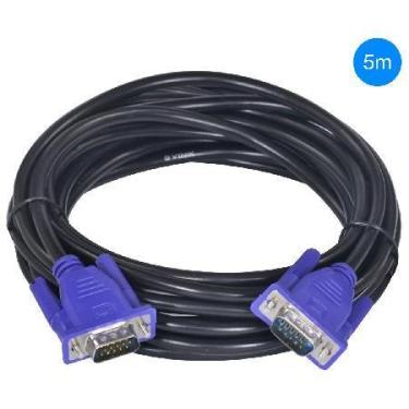 Imagem de Cabo Vga D-sub 15 Pinos Para Monitor 5 Metros - Vga-5 - VINIK