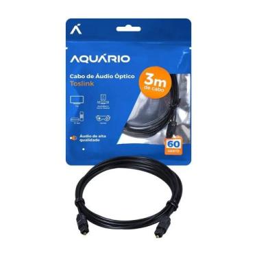Imagem de Cabo Áudio Óptico Aquário 3m Toslink - AQUARIO