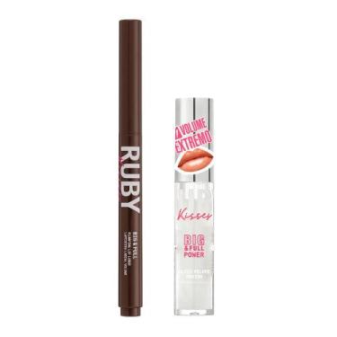 Imagem de Gloss Big & Full Power + Lapiseira Labial Volume Big & Full - Ruby Kis