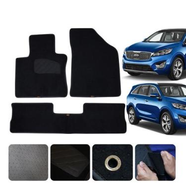 Imagem de Tapete Carpete Automotivo Sorento EX 2010 2011 2012 13 14 15 16 17 a 2