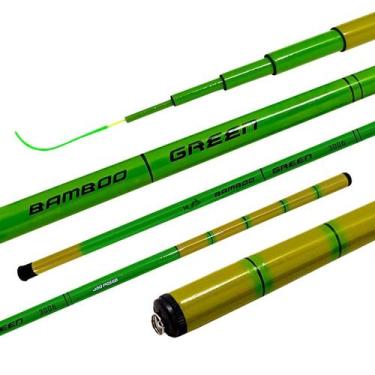 Imagem de Vara Telescópica JP Bamboo Strong Verde Jaú Pesca, 2,70m