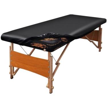 Imagem de Protetor de mesa de massagem KIDOACOW Leather Black