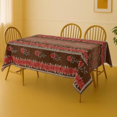 Imagem de Toalha De Mesa Termica Veneza Bege Rolo 1,40x30m Vinil PVC - Plast.co