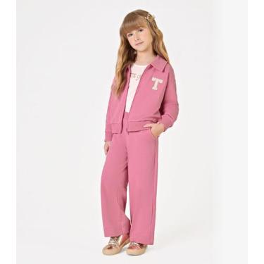 Imagem de Trijunto Jaqueta Blusa Calça Moletom Trick Nick Rosa, 8, Rosa