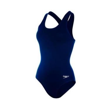 Imagem de Maio Regata Cavado Racer Back Speedo, Marinho