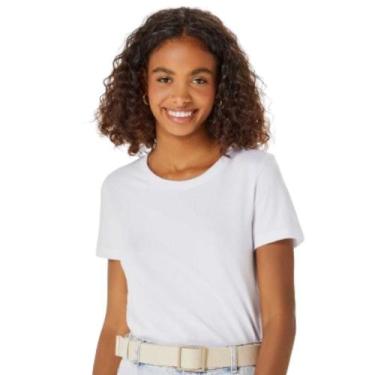 Imagem de Blusa hering manga curta slim ref: 0241 feminino, Branco, P