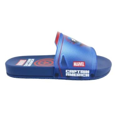 Imagem de Chinelo Infantil Masculino Grendene Marvel Hero Azul - 22585, 30