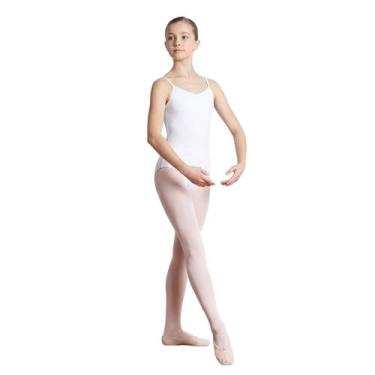 Imagem de Meia Calça infantil Só Dança com Pé - Preto, Rosa, 0-0