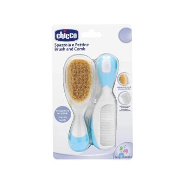 Imagem de Escova e Pente Infantil Azul - Chicco, Azul